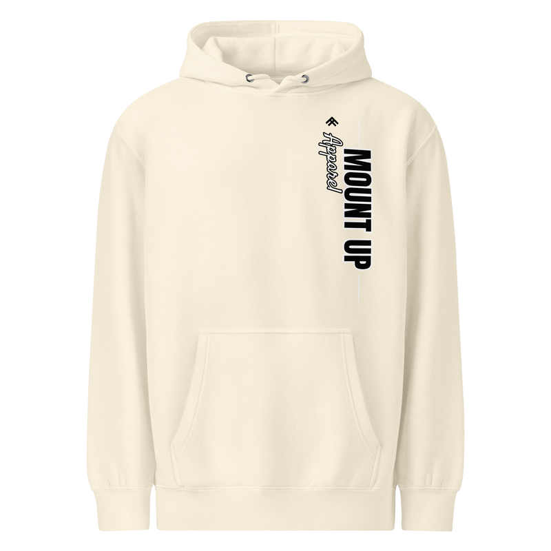Vertical Script Hoodie - Sandshell